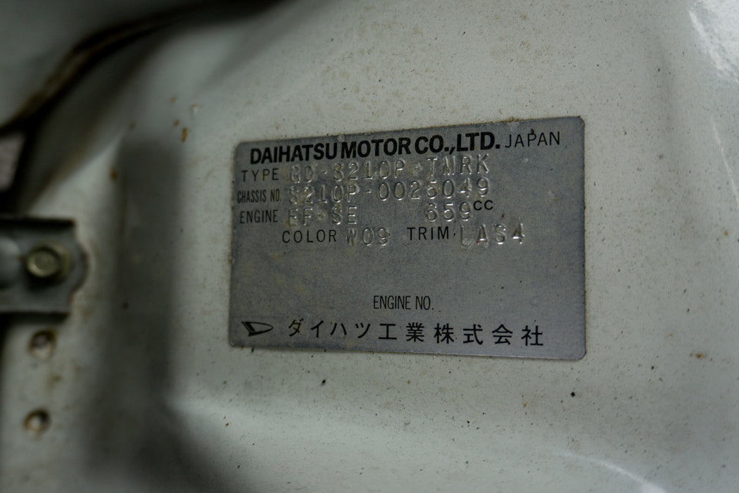 1999 Daihatsu Hijet Special 4WD