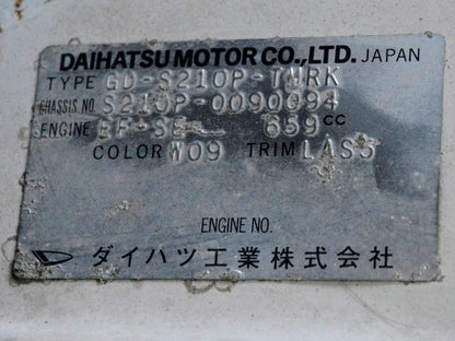 2000 Daihatsu Hijet 4WD