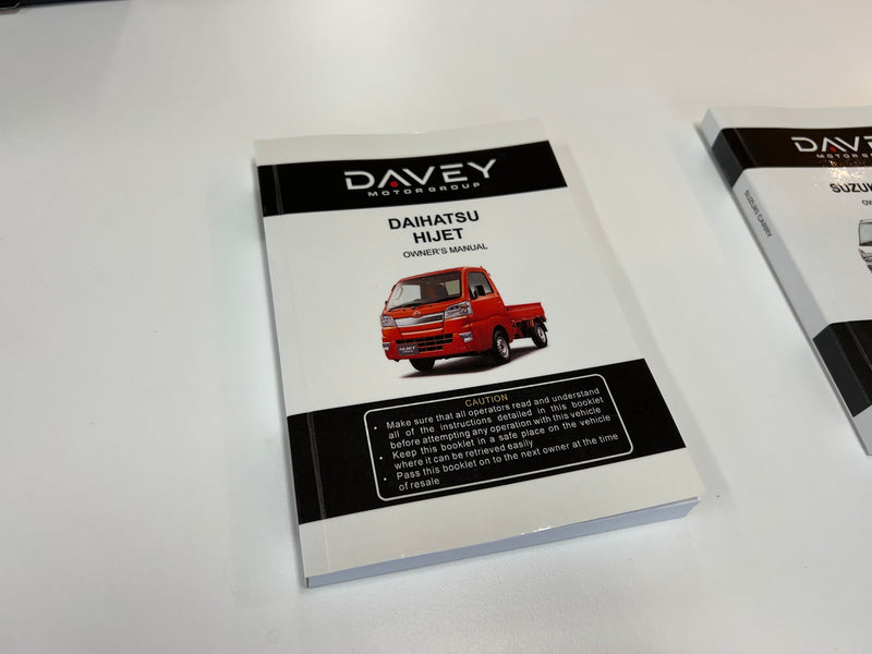 Daihatsu Hijet Owner's Manual - S500 Series