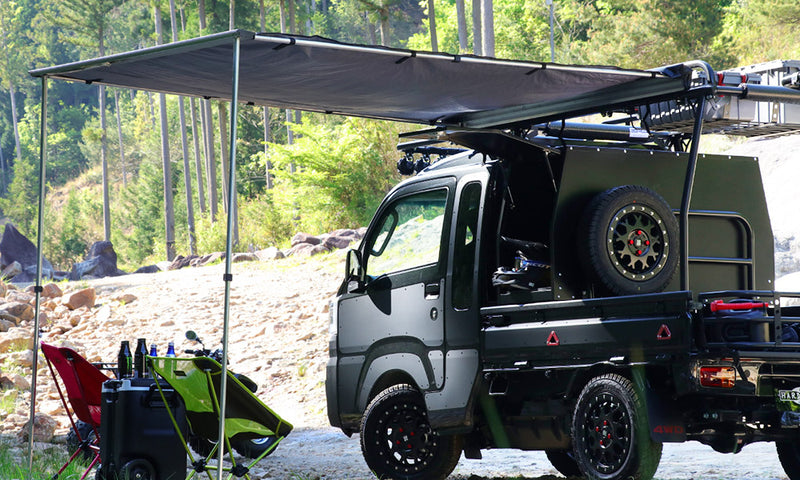 Side Awning for Mini Truck Cargo Rack